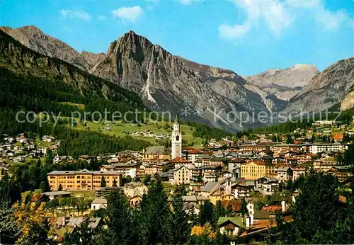 AK / Ansichtskarte Cortina d Ampezzo mit Col Rosa Kat. Cortina d Ampezzo