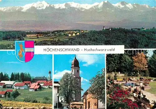AK / Ansichtskarte Hoechenschwand Park Kirche Alpen Kat. Hoechenschwand