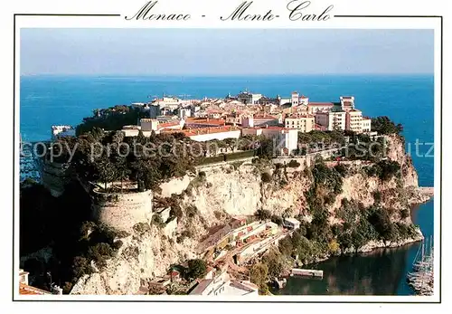 AK / Ansichtskarte Monte Carlo Fliegeraufnahme Le Rocher de Monaco Kat. Monte Carlo