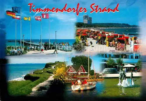 AK / Ansichtskarte Timmendorfer Strand Strand Seebruecke Boot  Kat. Timmendorfer Strand