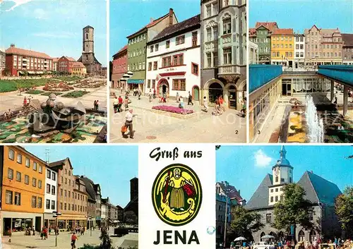 AK / Ansichtskarte Jena Thueringen Platz der Kosmonauten Johannisstrasse Rathaus 