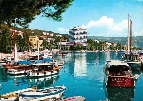 AK / Ansichtskarte Opatija Istrien Hafen