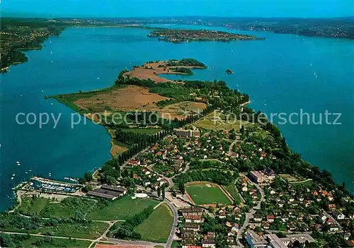 AK / Ansichtskarte Radolfzell Bodensee Mettnau Fliegeraufnahme Kat. Radolfzell am Bodensee