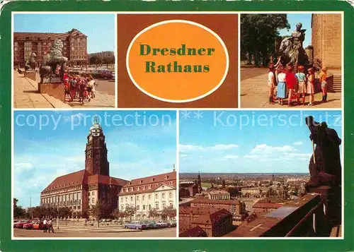 AK / Ansichtskarte Dresden Rathaus Kat. Dresden Elbe