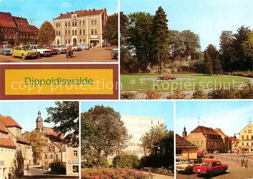 AK / Ansichtskarte Dippoldiswalde Osterzgebirge Platz des Friedens Ingenieursschule Platz der Jugend Kat. Dippoldiswalde