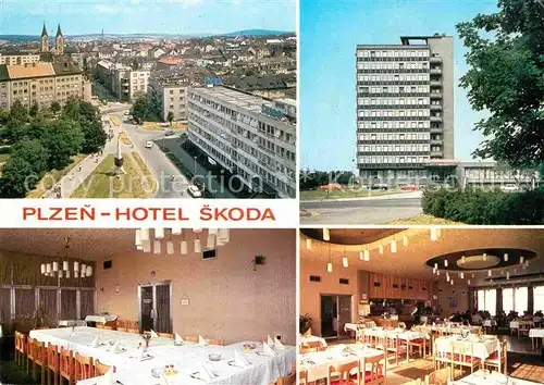 AK / Ansichtskarte Plzen Pilsen Hotel Skoda Kat. Plzen Pilsen