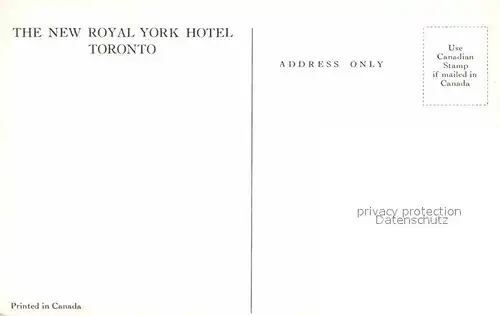 AK / Ansichtskarte Toronto Canada Royal York Hotel  Kat. Ontario