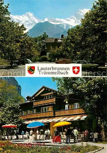 AK / Ansichtskarte Truemmelbach BE Gaststaette Restaurant Alpenblick Berner Alpen Kat. Lauterbrunnen