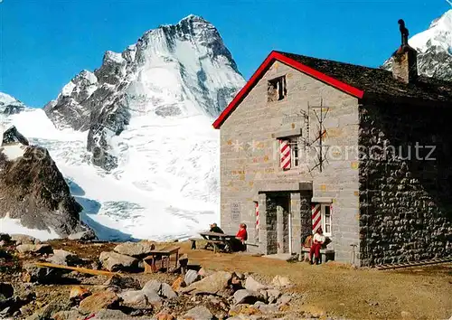 AK / Ansichtskarte Cabane du Mountet et la Dent Blanche Val d Anniviers Kat. Sierre