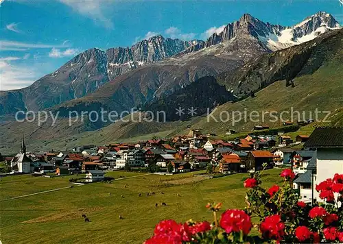 AK / Ansichtskarte Sedrun im Tavetsch mit Crispalt Piz Culmatsch und Piz Nair Albula Alpen Kat. Sedrun
