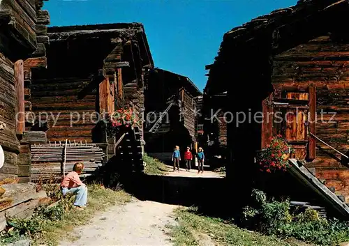 AK / Ansichtskarte Bellwald Malerische alte Gasse Kat. Bellwald