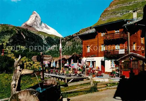 AK / Ansichtskarte Zermatt VS Winkelmatten Matterhorn Kat. Zermatt