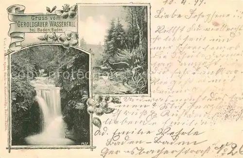 AK / Ansichtskarte Baden Baden Geroldsauer Wasserfall Kat. Baden Baden