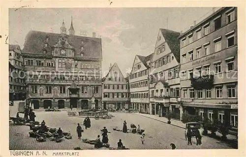 AK / Ansichtskarte Tuebingen Marktplatz Kat. Tuebingen