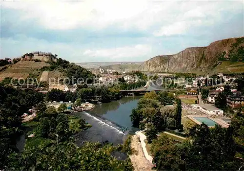 AK / Ansichtskarte Bad Muenster Stein Ebernburg Thermalschwimmbad an der Nahe Rotenfels Kat. Bad Muenster am Stein Ebernburg