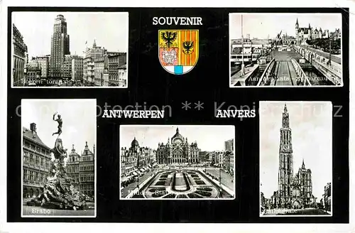 AK / Ansichtskarte Antwerpen Anvers Brabo Boeren toren Kat. 