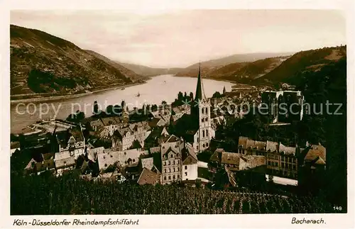 AK / Ansichtskarte Bacharach Rhein Panorama Kat. Bacharach