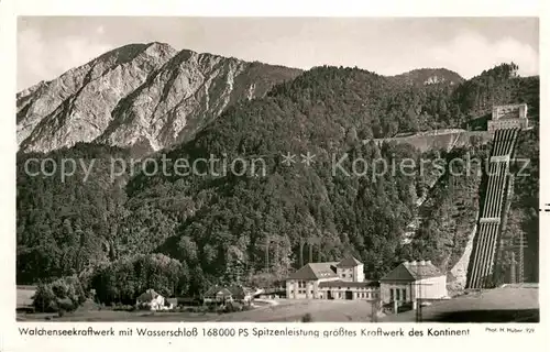 AK / Ansichtskarte Walchensee Kraftwerk Wasserschloss  Kat. Kochel a.See