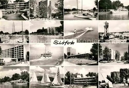 AK / Ansichtskarte Siofok Hafen Hotel Segelboote Kat. Siofok