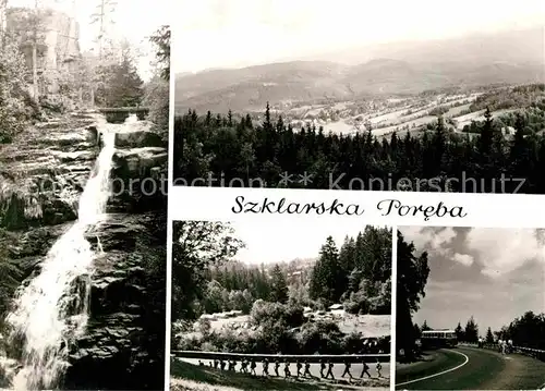 AK / Ansichtskarte Szklarska Poreba Schreiberhau Wasserfall Camping