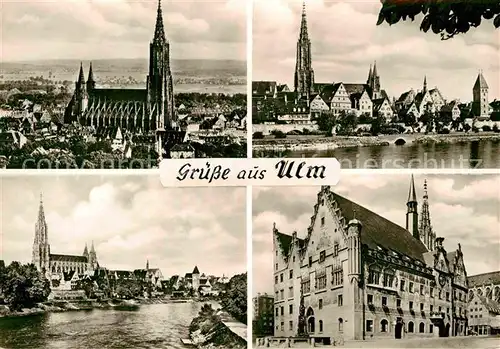 AK / Ansichtskarte Ulm Donau Muenster Rathaus Kat. Ulm