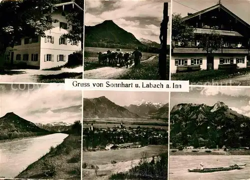 AK / Ansichtskarte Labach Inn Sonnhart Panoramen Kat. Nussdorf a.Inn