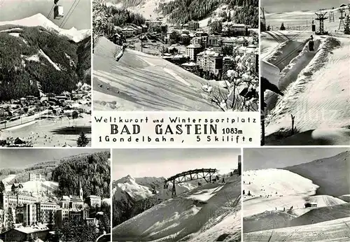AK / Ansichtskarte Gastein Bad Gondelbahn Skilifte Winterlandschaften Kat. Bad Gastein