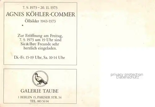AK / Ansichtskarte Berlin Belvedere Kuenstlerkarte Agnes Koehler Commer Kat. Berlin