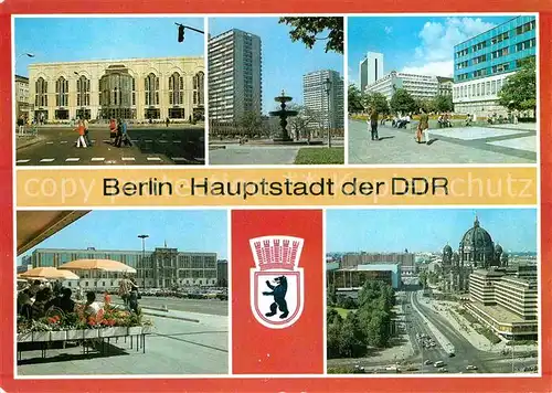 AK / Ansichtskarte Berlin Spittelmark Lindencorso Interhotel Unter den Linden Palast der Republik Karl Liebknecht Strasse Kat. Berlin