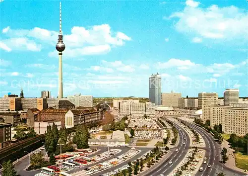 AK / Ansichtskarte Berlin Zentrum mit Fernsehturm Kat. Berlin