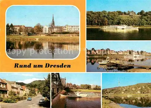 AK / Ansichtskarte Dresden Pillnitz Van Gogh Strasse Wachwitz Blasewitzer Ufer Kat. Dresden Elbe