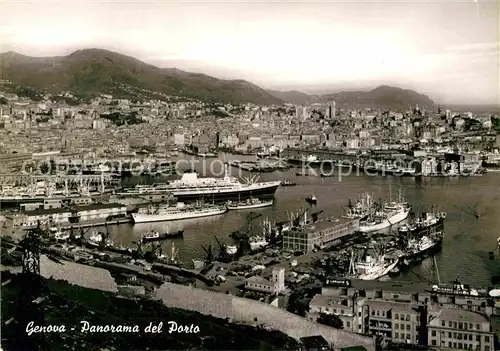 AK / Ansichtskarte Genova Genua Liguria Fliegeraufnahme Hafen Kat. Genova