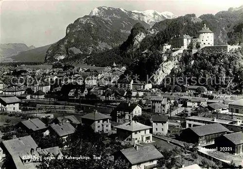 AK / Ansichtskarte Kufstein Tirol gegen Kaisergebirge  Kat. Kufstein