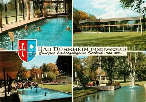 AK / Ansichtskarte Bad Duerrheim Europas hoechstgelegenes Solbad im Schwarzwald Kat. Bad Duerrheim