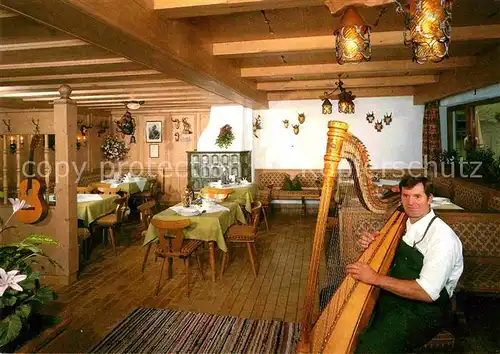 AK / Ansichtskarte Mayrhofen Zillertal Alpengasthof Stillupperhaus Hausmusik Zitter Musikinstrument Kat. Mayrhofen