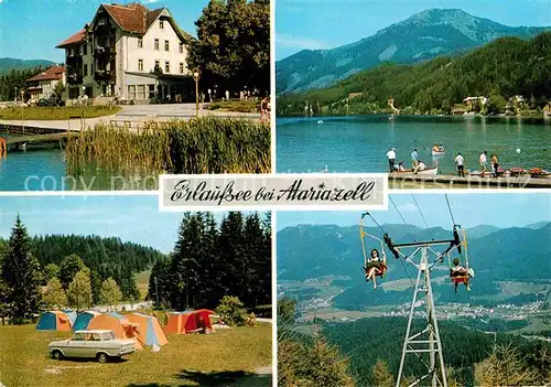 AK / Ansichtskarte Mariazell Steiermark Hotel Herrenhaus Erlaufsee Campingplatz Sessellift Kat. Mariazell