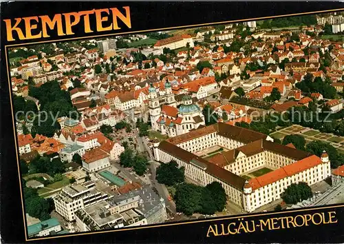 AK / Ansichtskarte Kempten Allgaeu Fliegeraufnahme Residenz St. Lorenz  Kat. Kempten (Allgaeu)