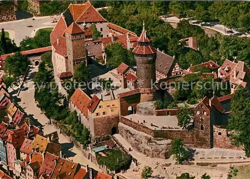 AK / Ansichtskarte Nuernberg Burg Fliegeraufnahme  Kat. Nuernberg