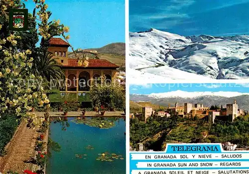 AK / Ansichtskarte Granada Andalucia Jardines del Partal Kat. Granada