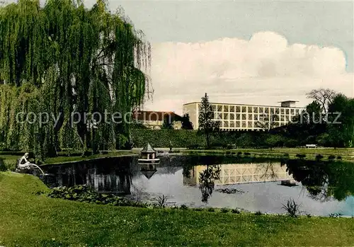 AK / Ansichtskarte Trier Kurfuerstlicher Garten Stadtbibliothek Kat. Trier