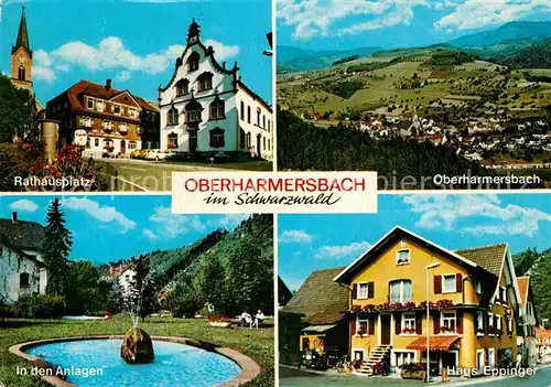 AK / Ansichtskarte Oberharmersbach Haus Eppinger Rathausplatz Kat. Oberharmersbach