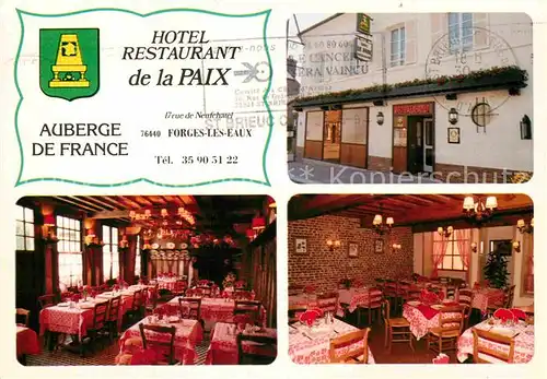 AK / Ansichtskarte Forges les Eaux Hotel Restaurant de la Paix  Kat. Forges les Eaux