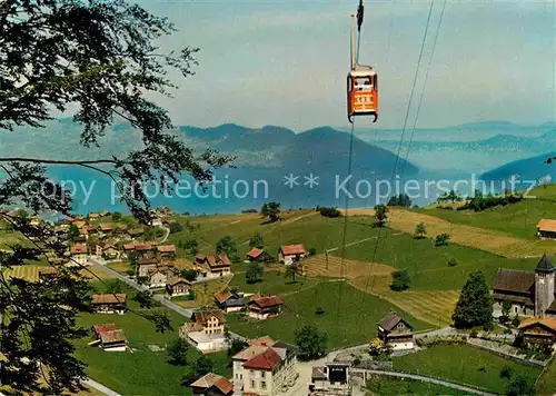 AK / Ansichtskarte Niederbauen Emmetten Seilbahn Luftaufnahme