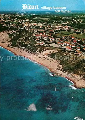 AK / Ansichtskarte Bidart Fliegeraufnahme Strand Kat. Bidart