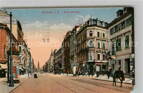 AK / Ansichtskarte Karlsruhe Baden Kaiserstrasse