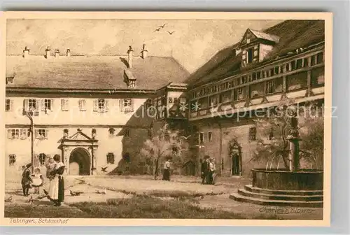 AK / Ansichtskarte Tuebingen Schlosshof Kat. Tuebingen