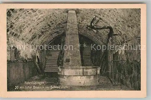 AK / Ansichtskarte Tuebingen Brunnen im Schlosskeller  Kat. Tuebingen