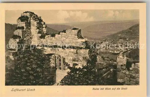 AK / Ansichtskarte Bad Urach Ruine Hohenurach  Kat. Bad Urach