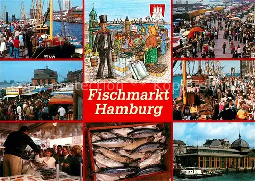 AK / Ansichtskarte Hamburg Fischmarkt  Kat. Hamburg