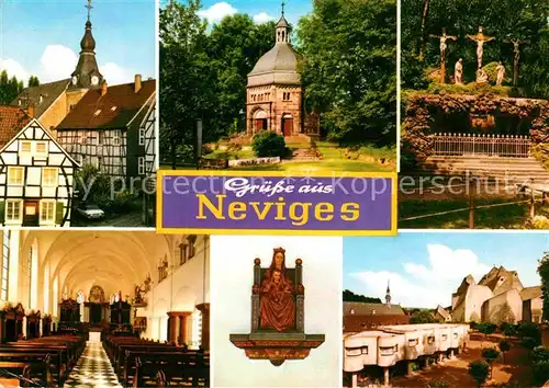 AK / Ansichtskarte Neviges Velbert Fachwerk Kirche 